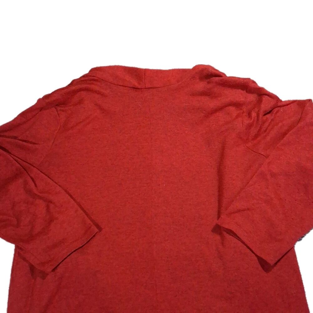 White Stag 2X 18W/20W Red Cardigan Floral 2-Piece Faux Set Mock Top Plus Size - Picture 8 of 16